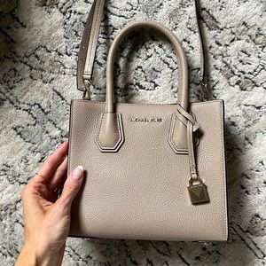Michael Kors Mercer Medium Pebbled Leather Crossbody Bag